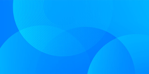 Abstract background blue with dynamic circle shape elements. Trendy and modern geometric gradient background. Vector Illustration