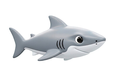 Obraz premium Cute 3D Cartoon Shark