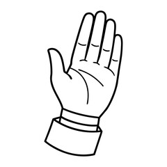 Obraz premium Hand salute