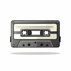 Obraz premium Vintage Audio Cassette Tape Illustration Nostalgic Retro Media Representation Era