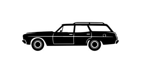 Vintage Station Wagon Illustration