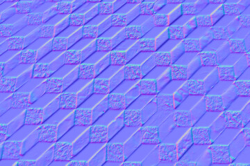 Three-dimensional floor in normal map