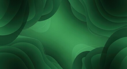 A green and black abstract background with a gradient effect.