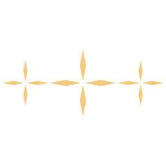 Shining Stars Aligned in a Row