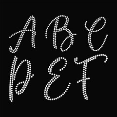 Rhinestone Design Vector Template