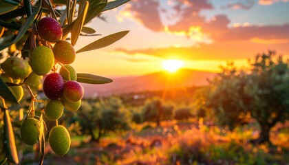 Olive tree plantation Mediterranean