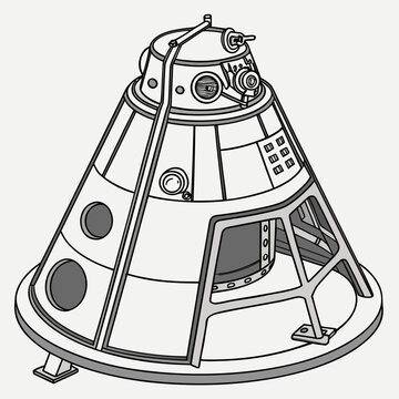 Next gen atmospheric engine capsule open front spacecraft 1