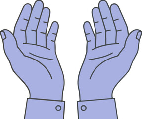 Obraz premium Open Hands Prayer Gesture