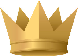 Golden crown for a boy, royal kids crown vector illustration