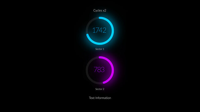 HUD Neon Infographics Cycles 2