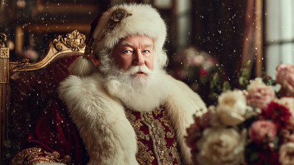 Portrait of Santa Claus during Christmas