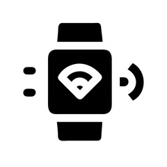 Obraz premium Smartwatch with connectivity icon