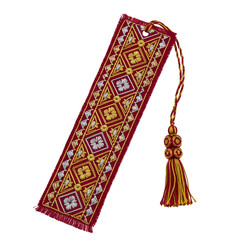 Obraz premium Elegant Embroidered Bookmark with Tassel