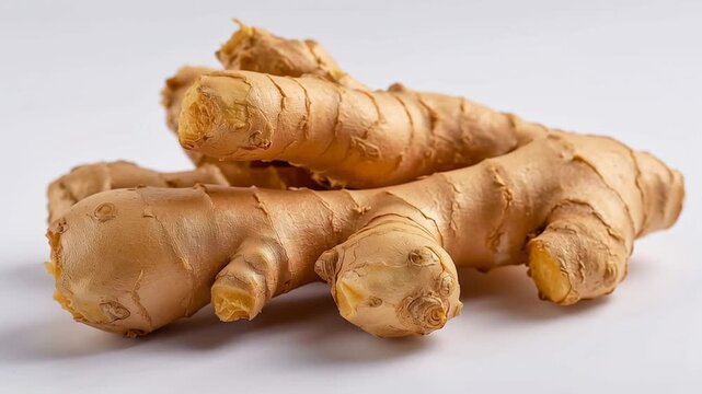 close-up of fresh ginger root