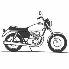 Fototapeta premium Vintage motorcycle illustration