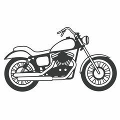 Fototapeta premium Classic motorcycle illustration