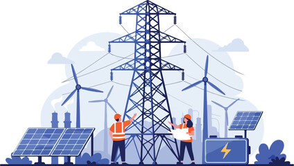 Engineers Inspecting Renewable Energy Infrastructure. © Basecamp
