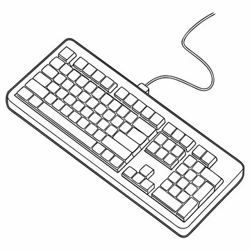 Classic computer keyboard