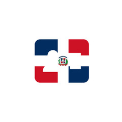 Dominican Republic Flag User Id Card In Icon
