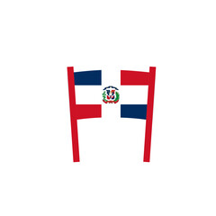 Dominican Republic Flag Charity Banner In Icon