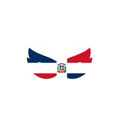 Dominican Republic Flag Eyes Mask In Icon