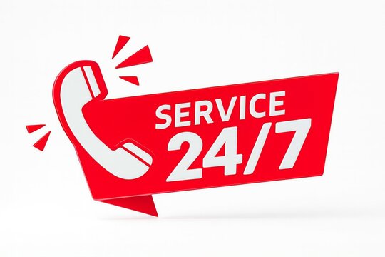 Customer support service available 24 hours a day