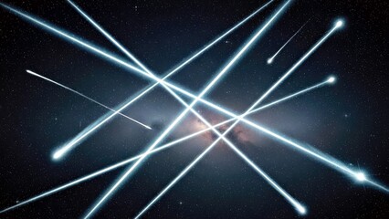 Dramatic Night Sky With Shooting Stars and Galaxy Core Light Trails.jpg