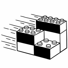 Abstract lego structure © leptop