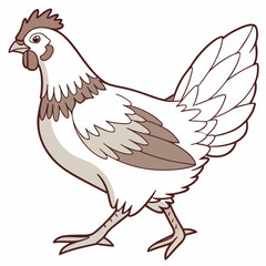 Obraz premium Illustrated chicken