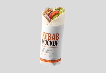Kebab Roll Packaging Mockup