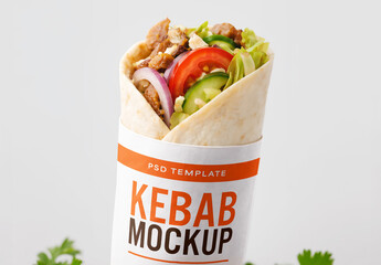 Kebab Roll Packaging Mockup