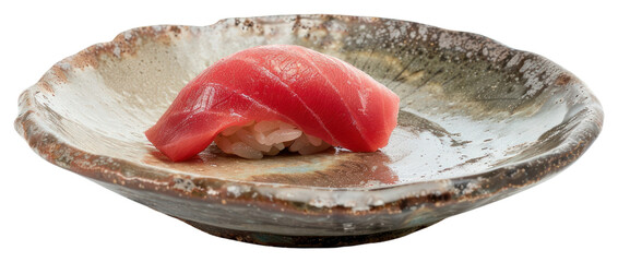 PNG Delicious fresh tuna sushi served