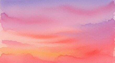 Vibrant sunset with colorful clouds in the sky