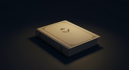 Book with rose emblem on cover