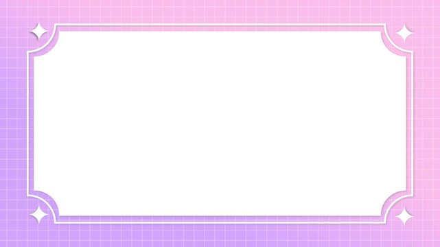 Gradient and star simple frame background