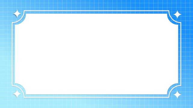 Gradient and star simple frame background