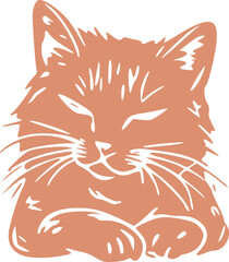 Cute Cat Illustration Graphic 