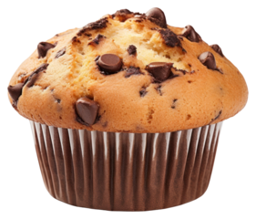 PNG Chocolate chip muffin chocolate dessert cupcake.