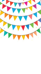 Obraz premium Colorful Decorative Bunting for Festive Celebrations