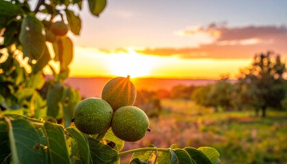 Walnut orchard plantation