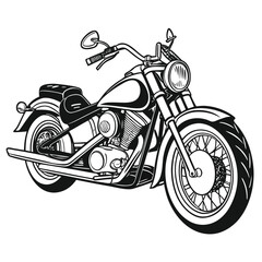 Vintage motorcycle illustration