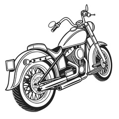Vintage motorcycle illustration