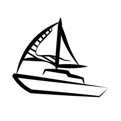 Summer Hand Drawing on element with white background