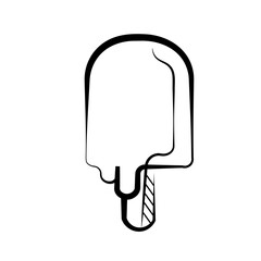 Summer Hand Drawing on element with white background