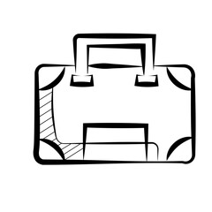 Summer Hand Drawing on element with white background