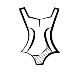 Summer Hand Drawing on element with white background