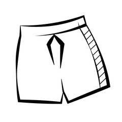 Summer Hand Drawing on element with white background