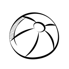 Summer Hand Drawing on element with white background