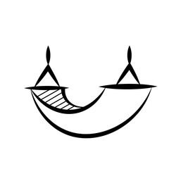 Summer Hand Drawing on element with white background