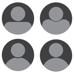 People icon set in trendy flat style. Persons symbol infographics website design, logo, app, UI isolated &ndash; for stock